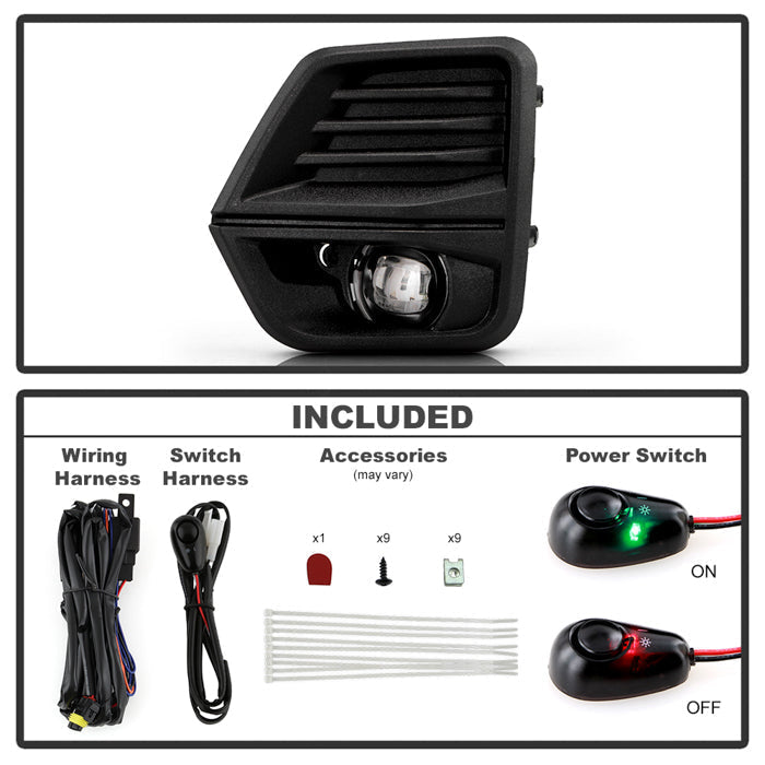 SPYDER 23-25 Chevy Colorado OEM Style LED Fog Lights w/ Switch (FL-CCOL2023-LED-C) 9053986
