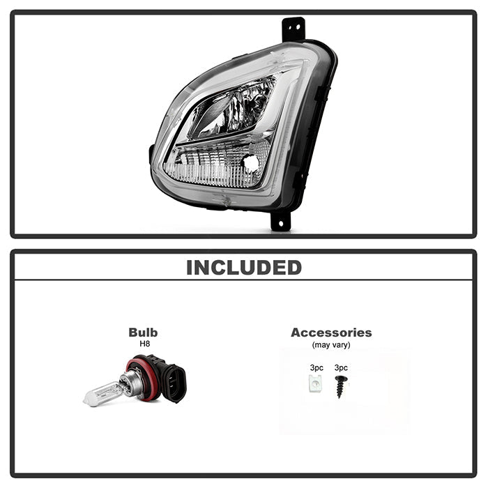 SPYDER 18-21 Chevy Equinox OEM Style Fog Lights w/Switch - Driver Side (FL-CEQ18-L) 9050992