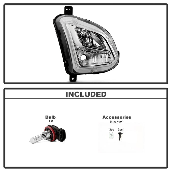 SPYDER OEM Style Fog Light 18-20 Chevy Equinox - Right - Passenger Side (FL-CEQ18-R) 9051005