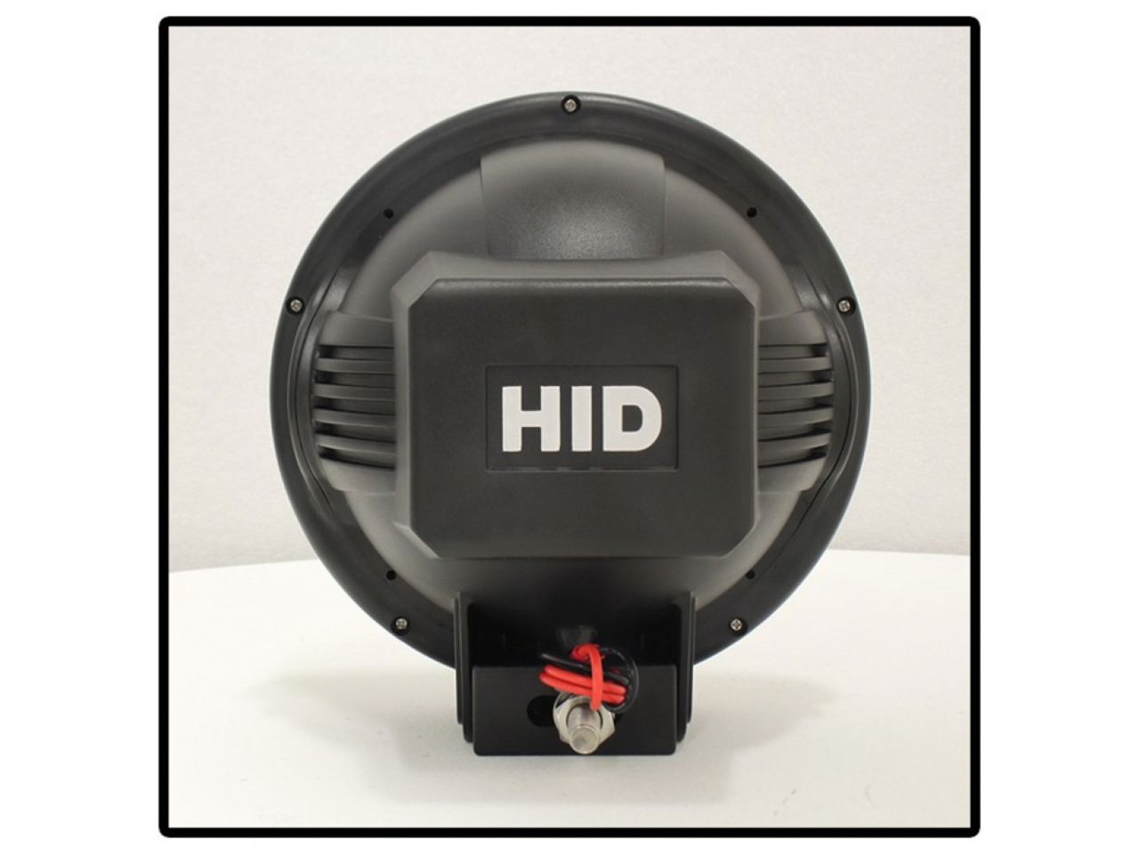 Spyder 7 Inch HID 4x4 fog lights Black/Red Housing w/wiring W/Switch-