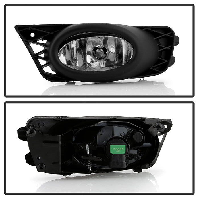 Spyder Honda Civic 09-11 4Dr OEM Fog Lights W/Switch- Clear FL-CL-HC09-4D-C 5020697