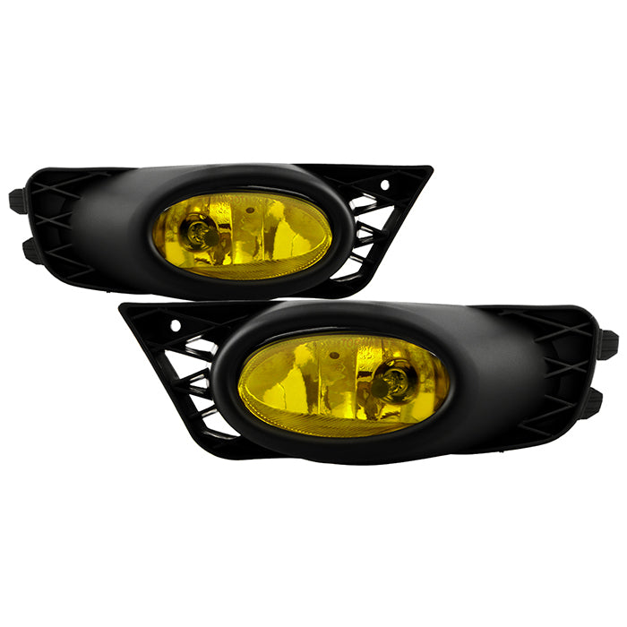 Spyder Honda Civic 09-11 4Dr OEM Fog Lights W/Switch- Yellow FL-CL-HC09-4D-Y 5020703