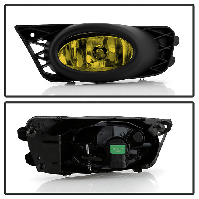 Spyder Honda Civic 09-11 4Dr OEM Fog Lights W/Switch- Yellow FL-CL-HC09-4D-Y 5020703