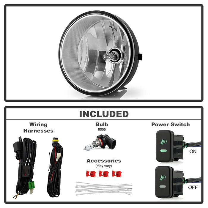 Spyder Toyota Tacoma 05-11/Sequoia 08-11/Tundra 07-13 OEM Fog Lights w/swch Clear FL-CL-TTA05-C 5020789