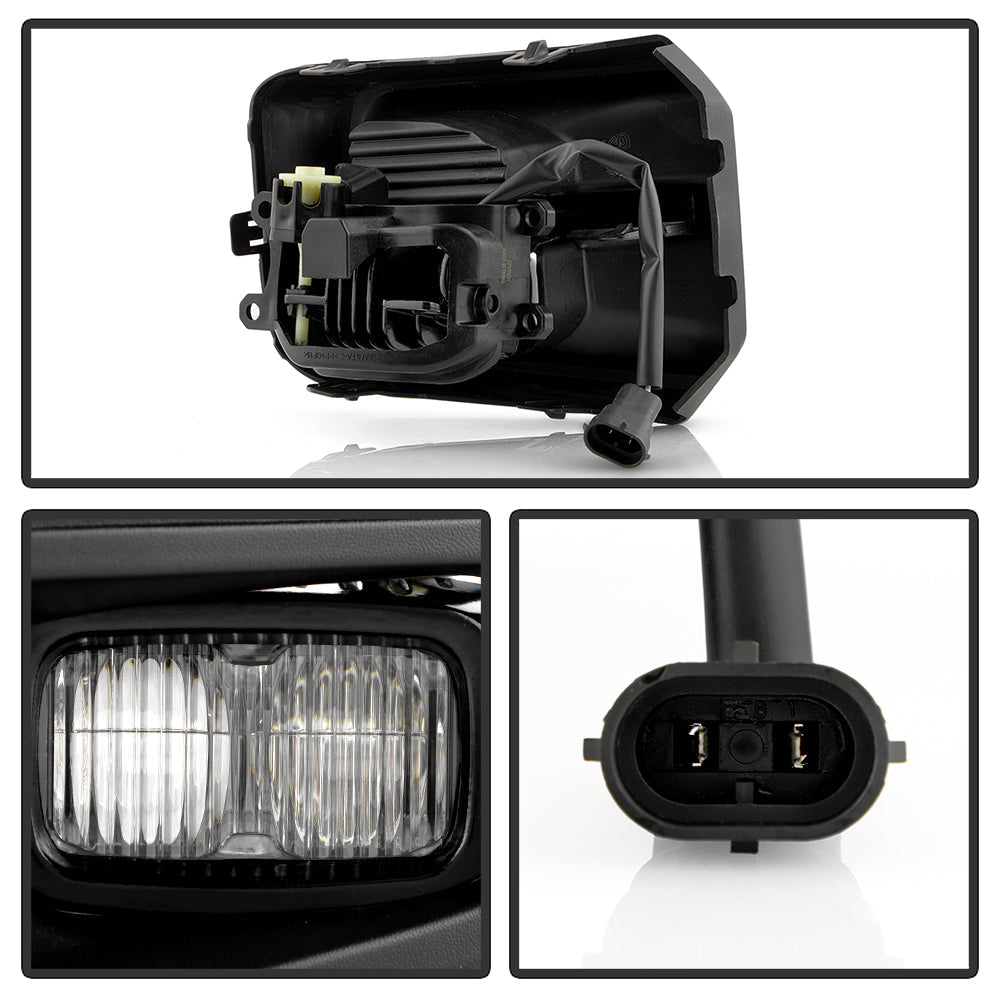 SPYDER 16-23 Toyota Tacoma TRD OEM LED Fog Lights W/Switch - Clear (FL-CL-TTA2016-TRD-C) 9053993