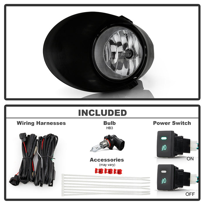 Spyder Toyota Tundra 07-13 All Double Cab/CrewMax OEM Fog Lightsw/swch- Clear FL-CL-TTU07-C 5020802