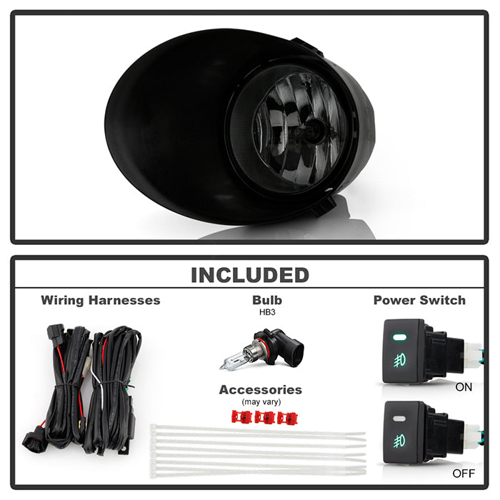 Spyder Toyota Tundra 07-13 All Double Cab/CrewMax OEM Fog Lightsw/swch Smke FL-CL-TTU07-SM 5020826