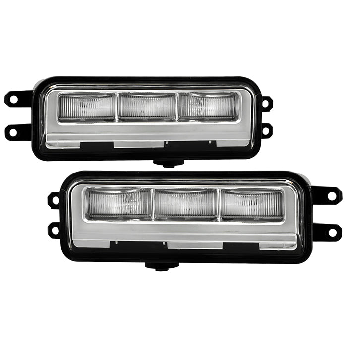 SPYDER 22-24 Toyota Tundra OEM Full LED Fog Lights w/Switch - Clear (FL-CL-TTU2022-LED-C) 9051029