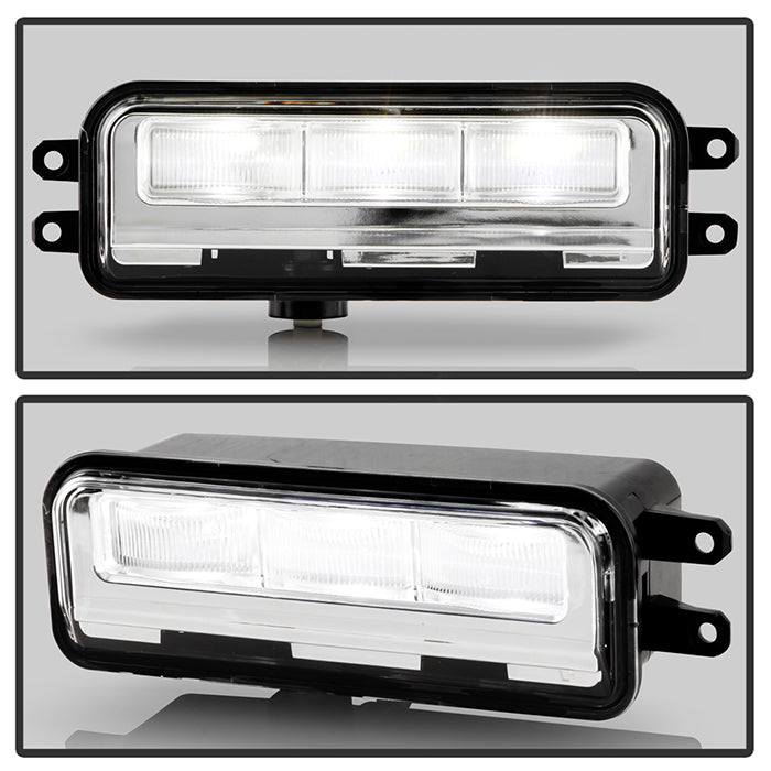 SPYDER 22-24 Toyota Tundra OEM Full LED Fog Lights w/Switch - Clear (FL-CL-TTU2022-LED-C) 9051029