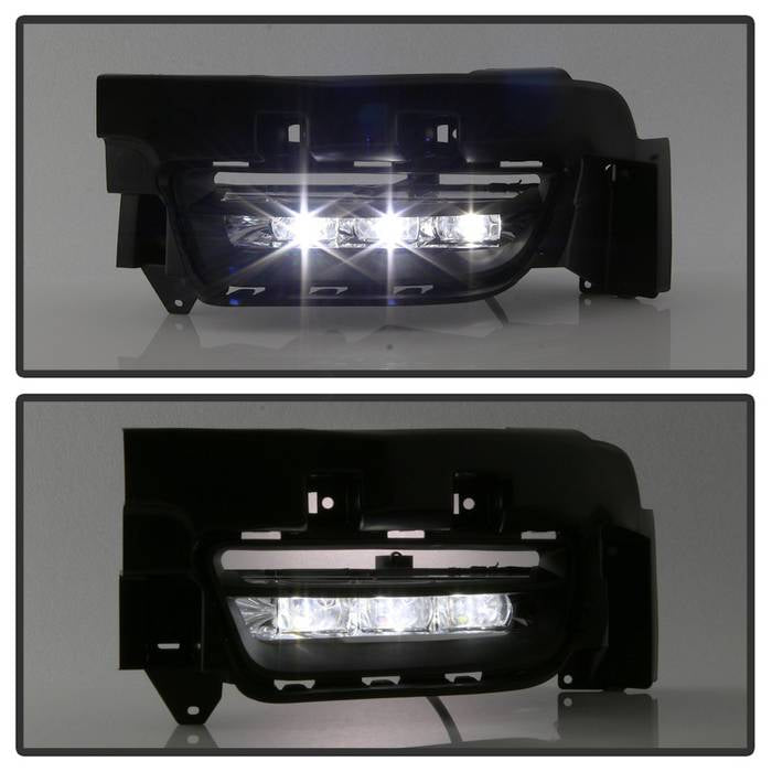 Spyder Dodge Charger 2015-2016 OEM LED Fog Lights W/Universal Switch- Clear FL-DCH2015-LED-C 5082985