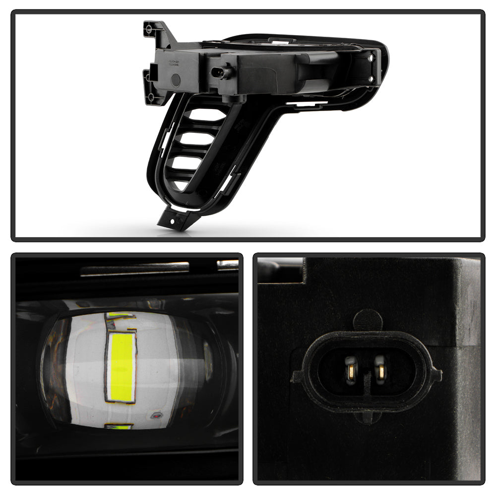 SPYDER Dodge Durango 21-24 OEM Style LED Fog Lights w/Switch (FL-DDU2021-LED-C) 9054020