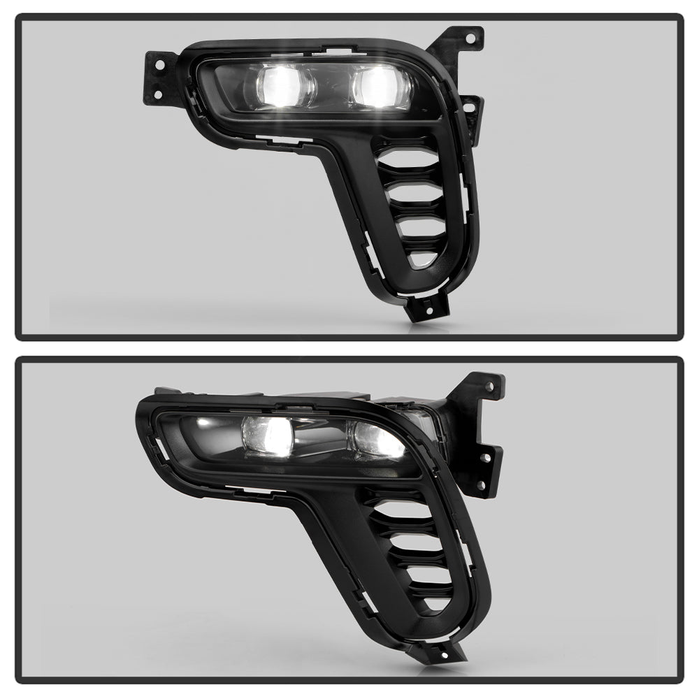 SPYDER Dodge Durango 21-24 OEM Style LED Fog Lights w/Switch (FL-DDU2021-LED-C) 9054020