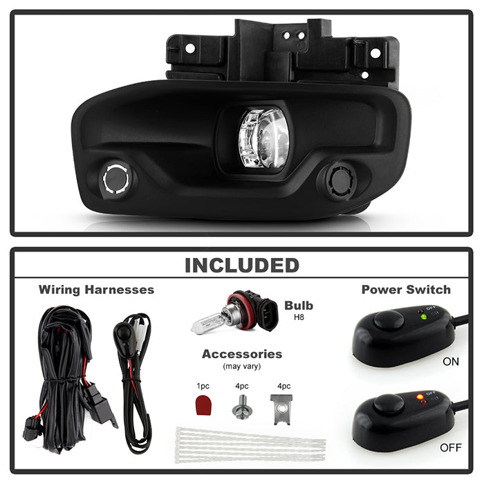 SPYDER 19-22 Dodge Ram 2500/3500 Halogen Only OEM Style Fog Lights w/Universal Switch 9051043
