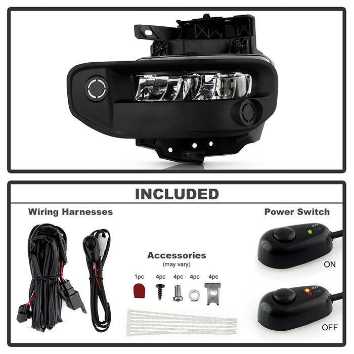 SPYDER 19-22 Dodge Ram 1500 OEM Full LED Fog Lights W/Universal Switch 9051067