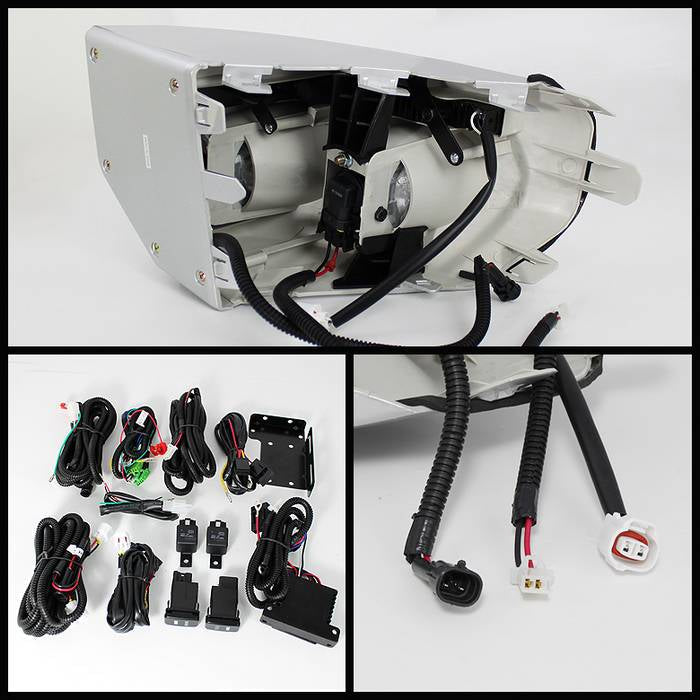 Spyder Toyota FJ Cruiser 07-14 Fog Lights W LED Daytime Running Lights w/swch- Clear FL-DRL-TFJ07-C 5070555