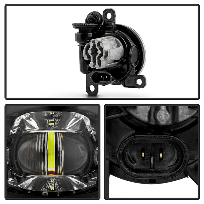 SPYDER 21-23 Ford Bronco Sport/Big Bend OEM Full LED Fog Lights - w/ Switch (FL-FB2021-LED-S-C) 9052279