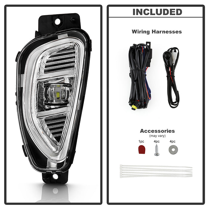 SPYDER 20-22 Ford Escape OEM Style LED Fog Lights w/Switch - Clear (FL-FESC20-LED-C) 9051074