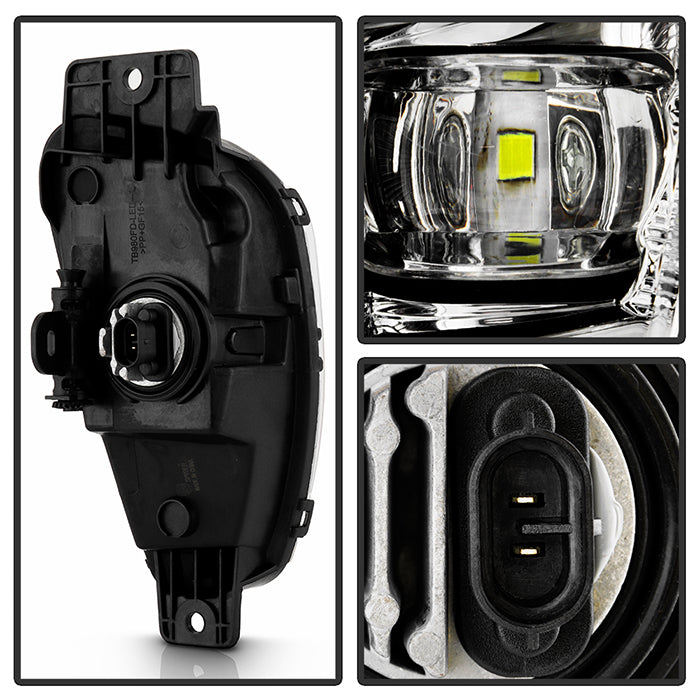 SPYDER 20-22 Ford Escape OEM Style LED Fog Lights w/Switch - Clear (FL-FESC20-LED-C) 9051074
