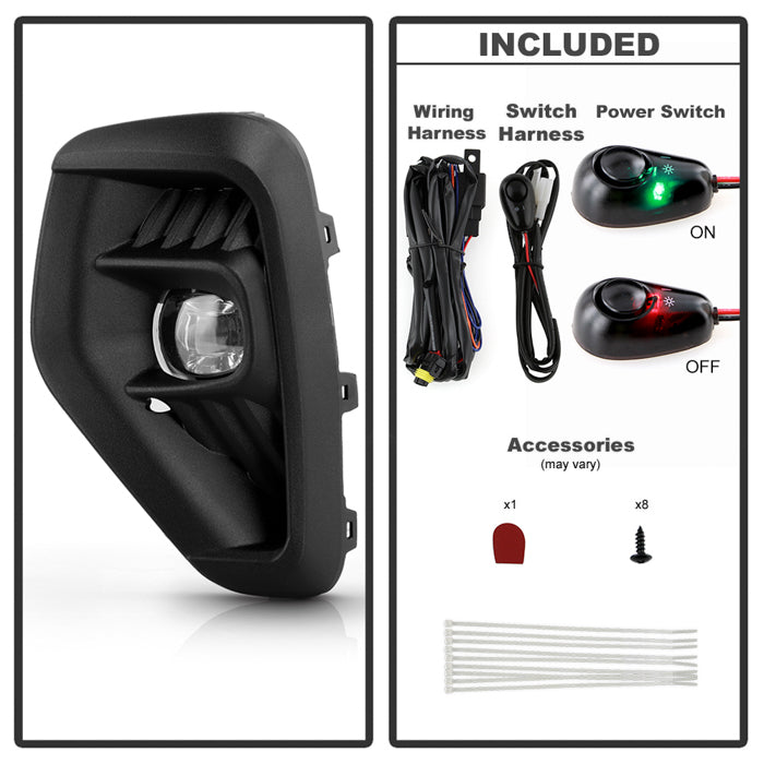 SPYDER 23-25 Ford Escape OEM Style LED Fog Lights w/Switch - Clear (FL-FESC2023-LED-C) 9054051