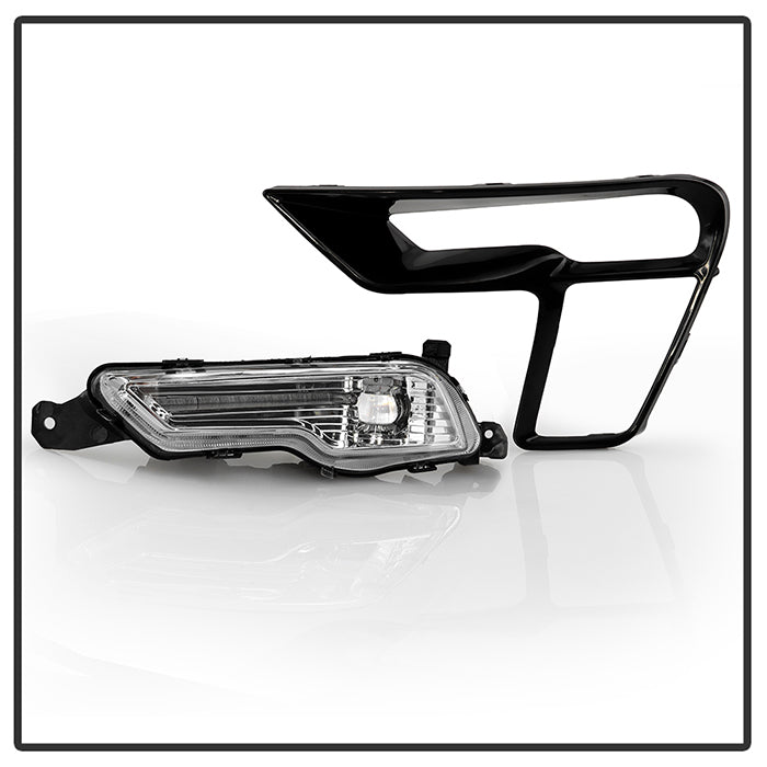 SPYDER 18-19 Ford Explorer OEM Full LED Fog Lights w/Switch - Clear (FL-FEXP18-LED-C) 9051081