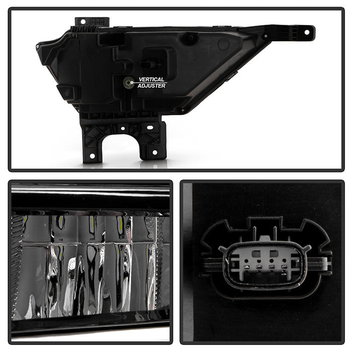 SPYDER 21-23 Ford F150 OEM Style Full LED Fog Lights w/ Switch FL-FF1502021-LED-C 9052255