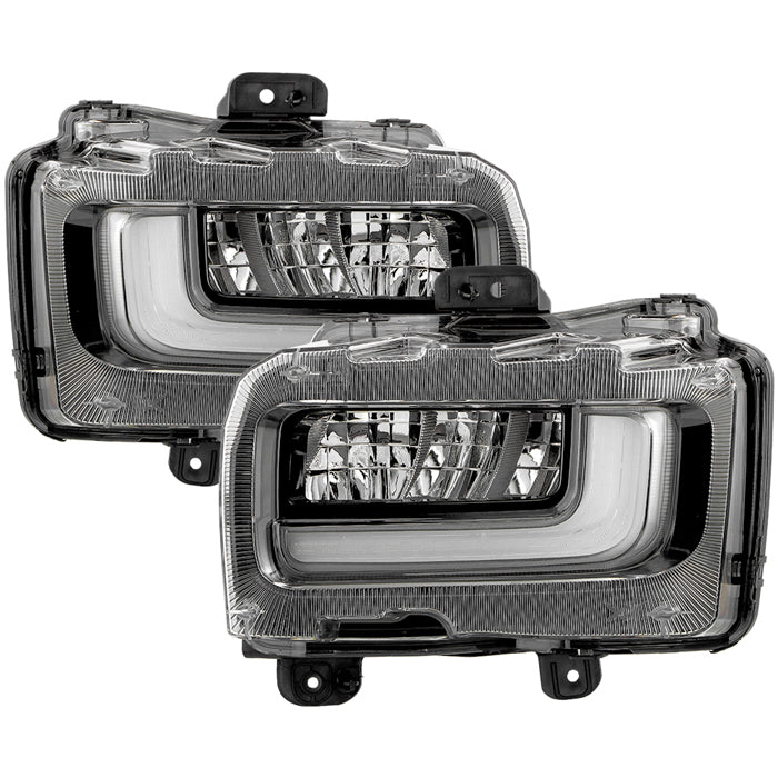 SPYDER Ford F150 24-26 OEM Style Full Led Fog Lights (W/ DRL) - Set FL-FF15024-LED-C 9055478