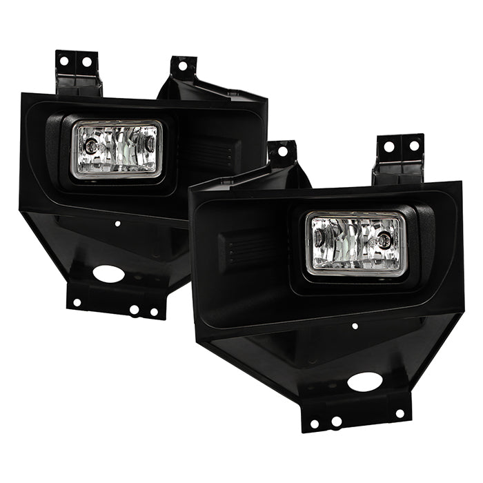 SPYDER 17-19 Ford F2540/F350 SD OEM Style LED Fog Lights w/Switch - Clear (FL-FF25017-C) 9051098