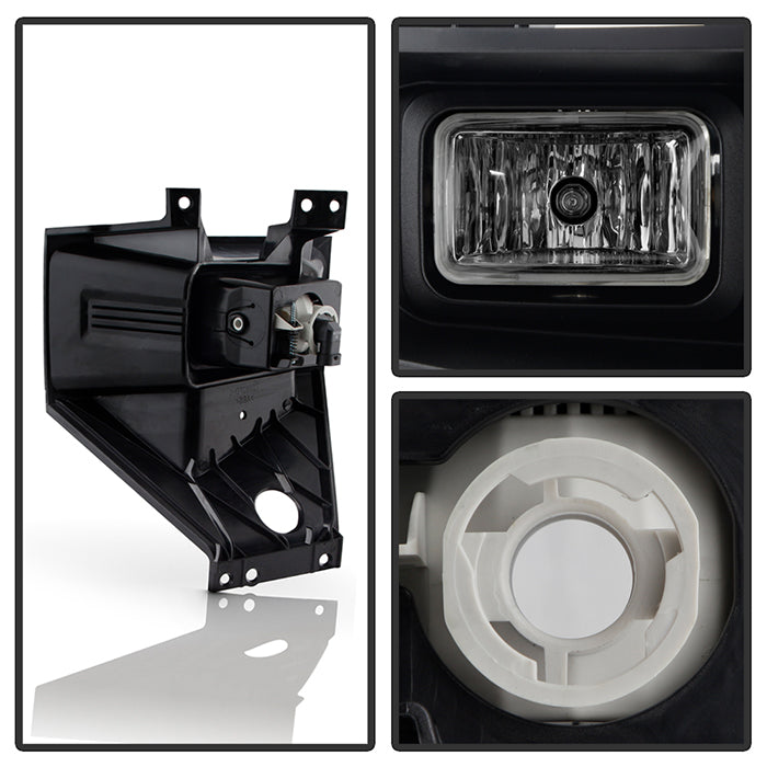 SPYDER 17-19 Ford F250/F350 SD OEM Style LED Right Fog Light w/Switch - Clear (FL-FF25017-L) 9051111
