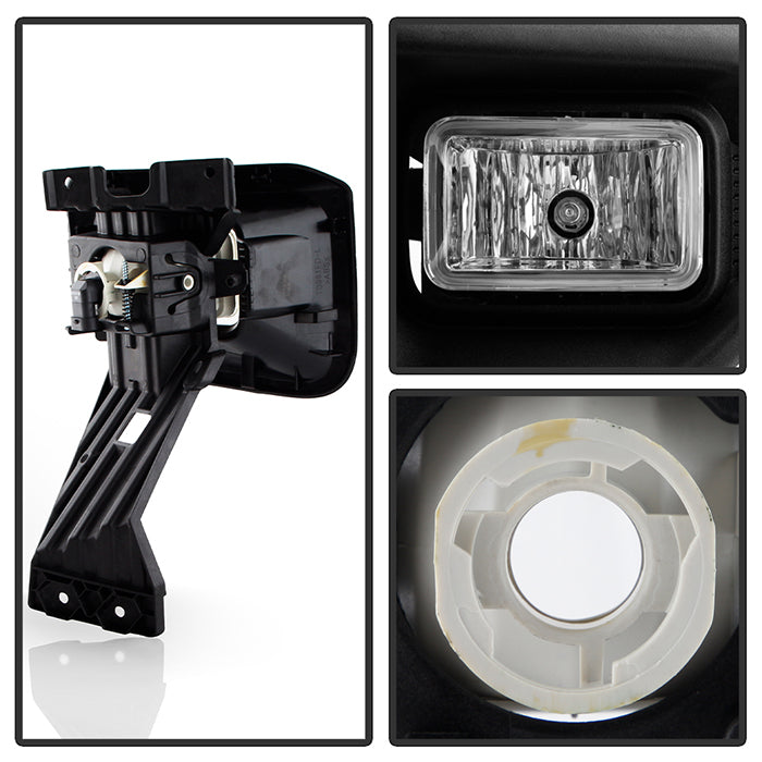 SPYDER 20-22 Ford F250/F350 SD OEM Style LED Fog Lights w/Switch - Clear (FL-FF25020-C) 9051128