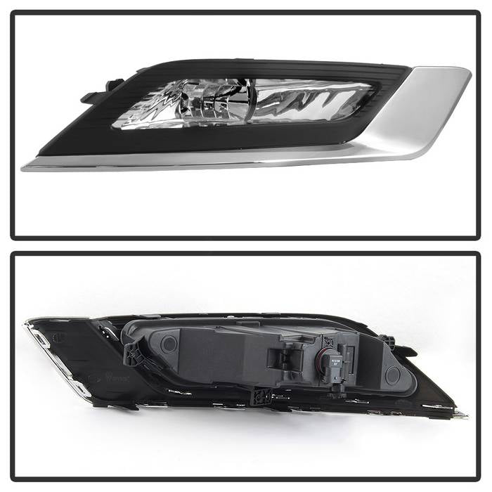 Spyder 17-18 Ford Fusion OEM Fog Lights w/ Switch & Cover - Clear (FL-FFUS17-C) 5085405