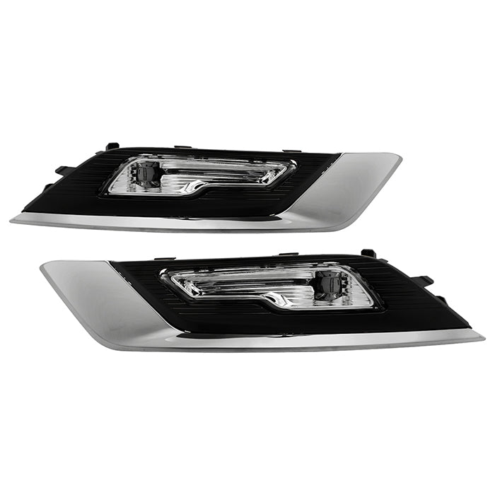 SPYDER 17-18 Ford Fusion OEM Full LED Fog Lights w/Switch - Clear (FL-FFUS17-LED-C) 9051142