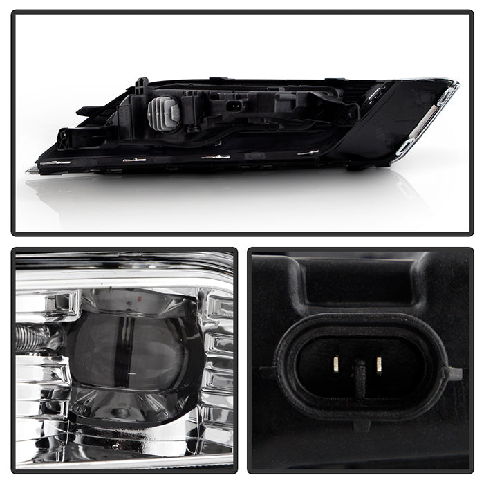 SPYDER 17-18 Ford Fusion OEM Full LED Fog Lights w/Switch - Clear (FL-FFUS17-LED-C) 9051142