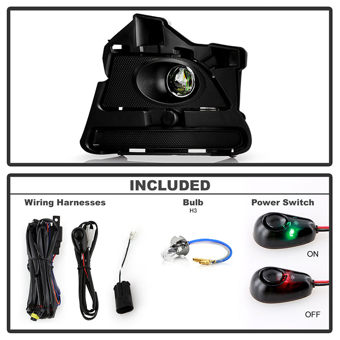 Spyder Ford Mustang 2013-2014 OEM Fog Light W/Universal Switch- Clear FL-FM2013-C 5080356