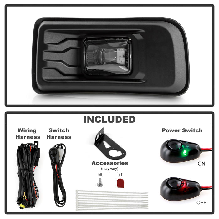 SPYDER Ford Maverick 22-25 OEM Style Full Led Fog Lights W/ Switch- Set 9055485