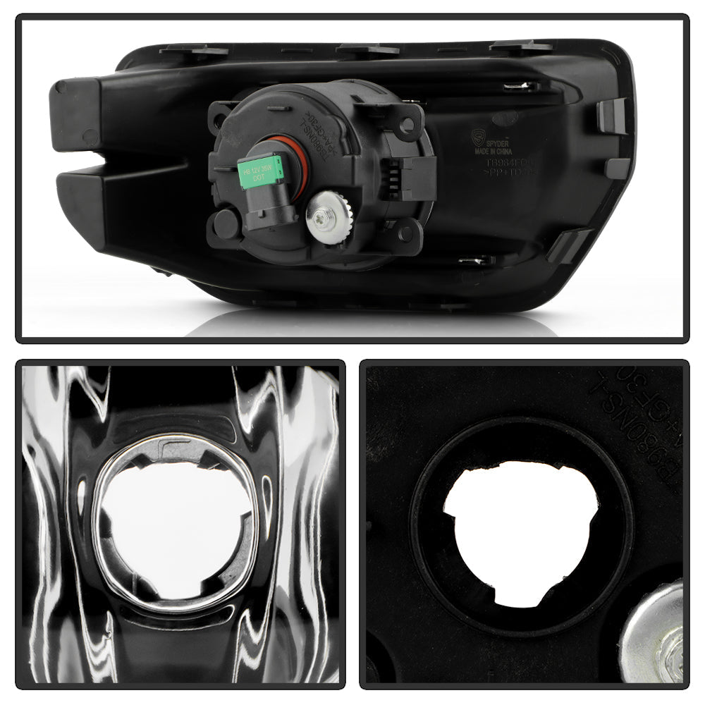 SPYDER 24-26 Ford Ranger OEM Fog Lights w/Switch - Clear (FL-FR24-C) 9054075