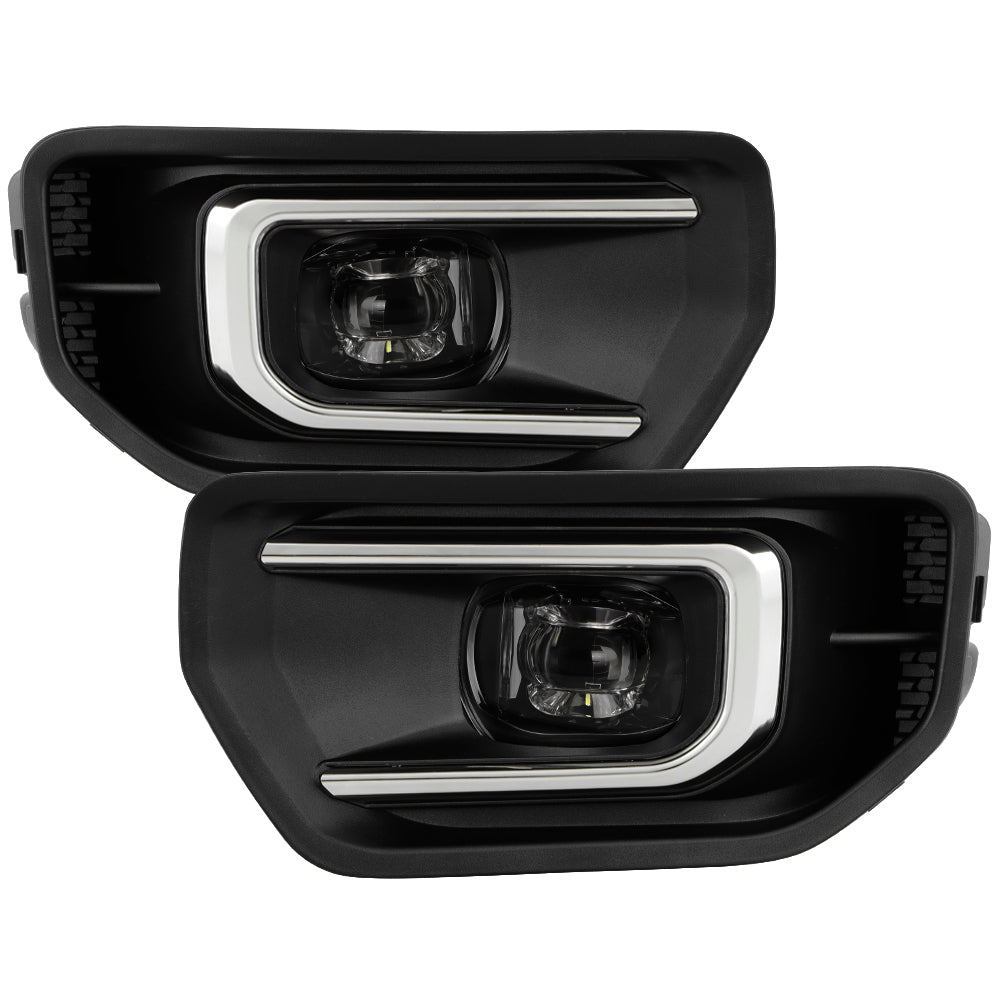 SPYDER 24-26 Ford Ranger OEM Full LED Fog Lights w/Switch - Clear (FL-FR24-LED-C) 9054082