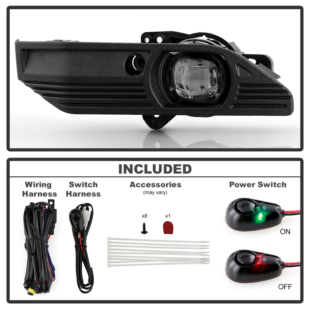 SPYDER 23-25 GMC Canyon OEM LED Fog Lights w/Switch - Clear (FL-GCAN21-LED-C) 9054150