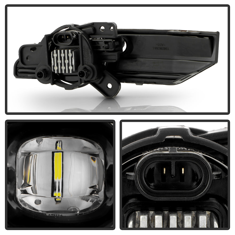 SPYDER 23-25 GMC Canyon OEM LED Fog Lights w/Switch - Clear (FL-GCAN21-LED-C) 9054150