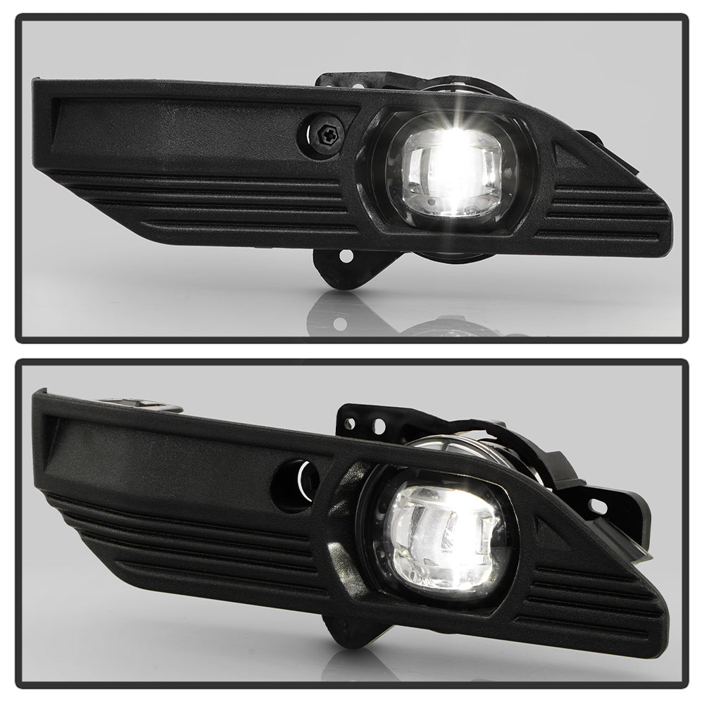 SPYDER 23-25 GMC Canyon OEM LED Fog Lights w/Switch - Clear (FL-GCAN21-LED-C) 9054150