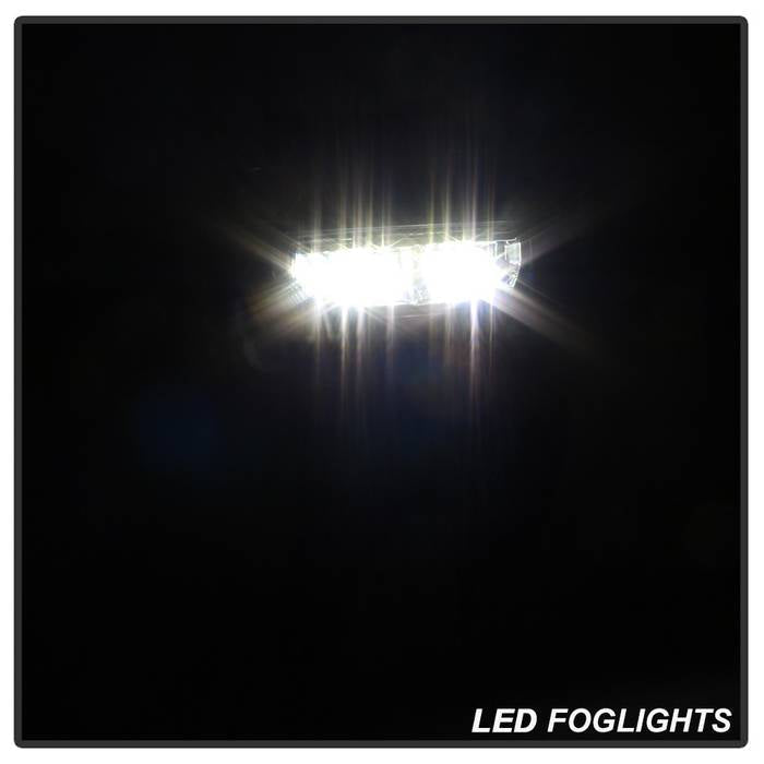 Spyder 16-18 GMC Sierra 1500 OEM Style Full LED Fog Light w/Switch - Clear (FL-GS2016-LED-C) 9043222