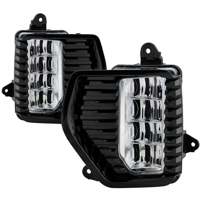 Spyder GMC Sierra 1500 Denali Only 19-20 (Not for 2500/3500) OEM Style Full LED Fog w/ Switch- Clear 5087010