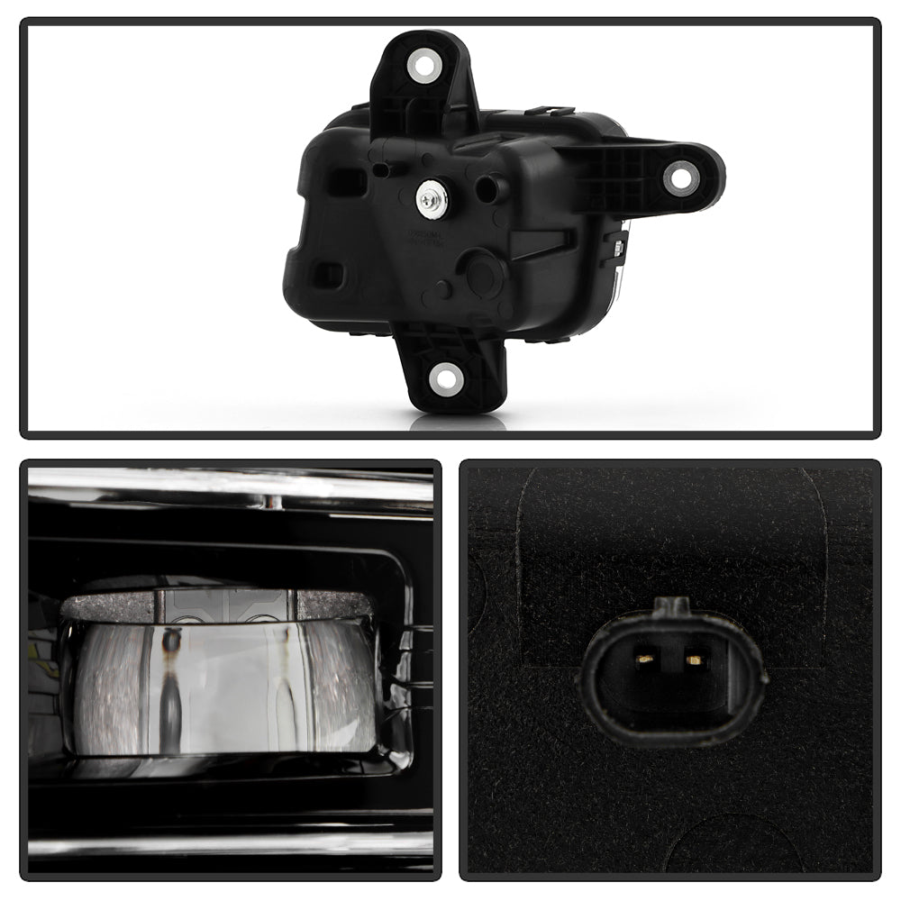 SPYDER 23-25 GMC Sierra 1500 OEM Style LED Fog Light w/ Switch - Clear (FL-GS2023-LED-C) 9054167