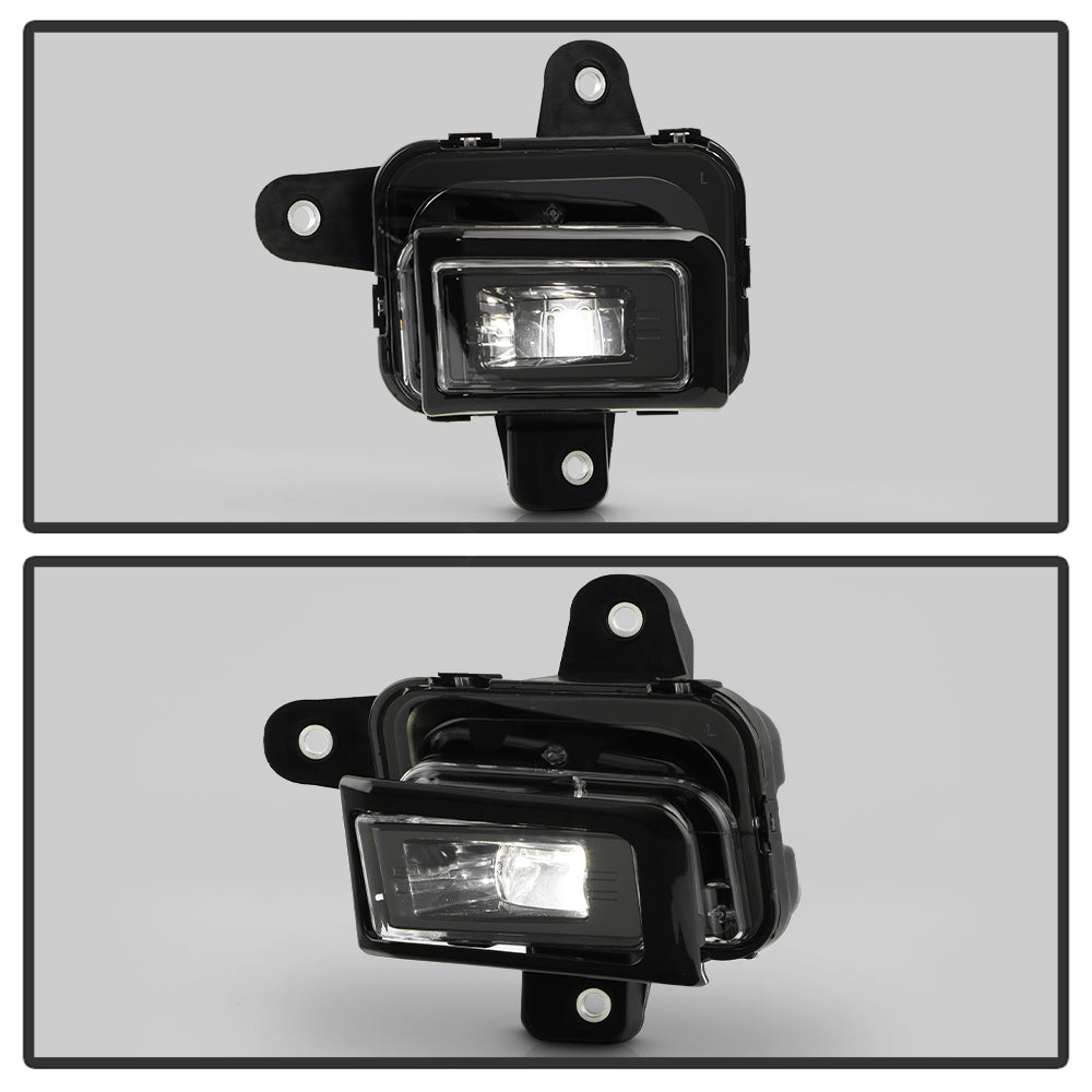 SPYDER 23-25 GMC Sierra 1500 OEM Style LED Fog Light w/ Switch - Clear (FL-GS2023-LED-C) 9054167
