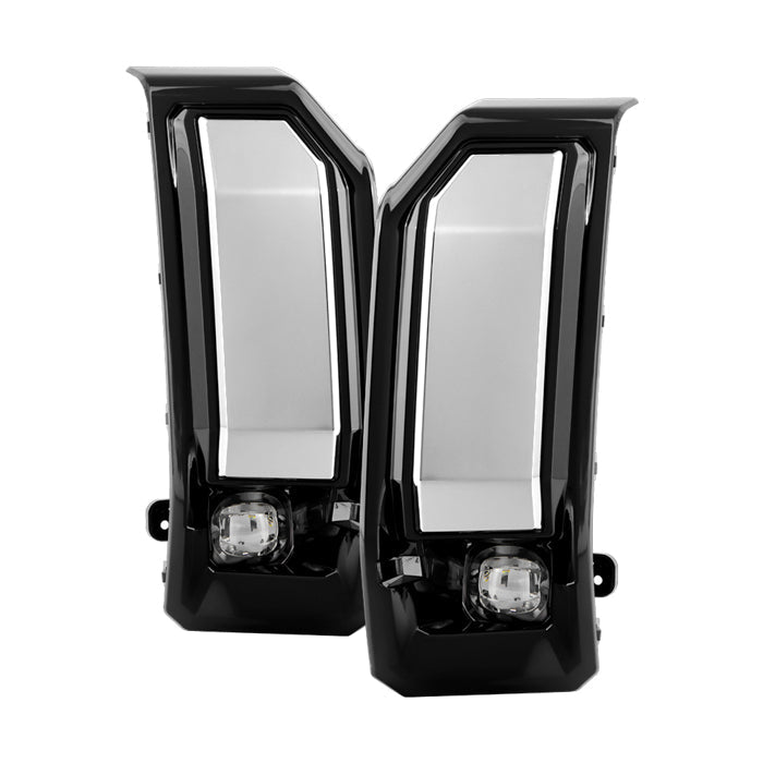 SPYDER 24-25 GMC Sierra 2500HD/3500HD OEM Full LED Fog Lights w/Switch - Clear (FL-GS2024-25-LED-C) 9054174