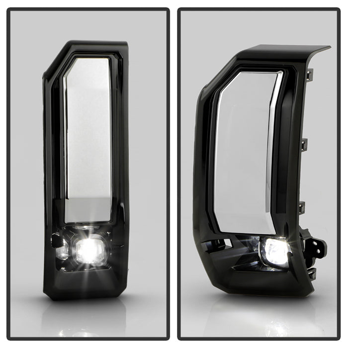 SPYDER 24-25 GMC Sierra 2500HD/3500HD OEM Full LED Fog Lights w/Switch - Clear (FL-GS2024-25-LED-C) 9054174