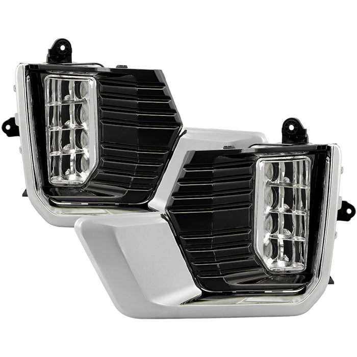 SPYDER 21-23 GMC Yukon (Excl AT4) OEM Full LED Fog Lights w/Switch - Clear (FL-GY21-LED-C) 9055508
