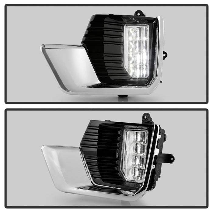 SPYDER 21-23 GMC Yukon (Excl AT4) OEM Full LED Fog Lights w/Switch - Clear (FL-GY21-LED-C) 9055508