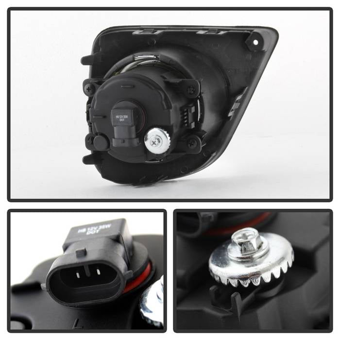 Spyder Honda Accord 2013-2015 2Dr OEM Fog Lights W/Switch- Clear FL-HA2013-2D-C 5079855