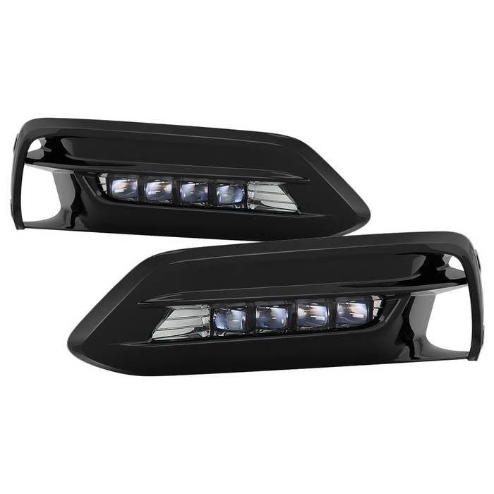Spyder Honda Accord Sedan 2016-2017 OEM LED Fog Lights W/Switch- Clear FL-HA2016-4D-LED-C 5083050