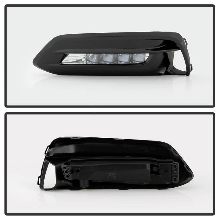 Spyder Honda Accord Sedan 2016-2017 OEM LED Fog Lights W/Switch- Clear FL-HA2016-4D-LED-C 5083050
